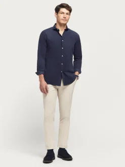 Alvaro Moreno Casual|CAMISA MICROPANA JACK AZUL MARINO