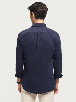 Alvaro Moreno Casual|CAMISA MICROPANA JACK AZUL MARINO