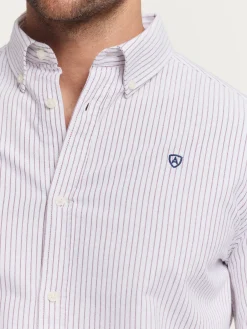Alvaro Moreno Oxford|CAMISA OXFORD ASTON Burdeos