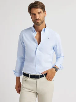 Alvaro Moreno Oxford|CAMISA OXFORD BASIC Celeste