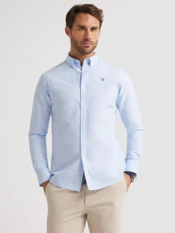 Alvaro Moreno Oxford|CAMISA OXFORD BASIC Celeste