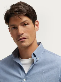 Alvaro Moreno Oxford|CAMISA OXFORD CHAMBRAY Azul
