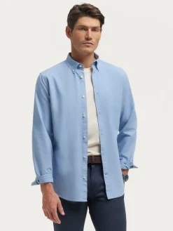 Alvaro Moreno Oxford|CAMISA OXFORD CHAMBRAY Celeste