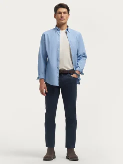 Alvaro Moreno Oxford|CAMISA OXFORD CHAMBRAY Celeste