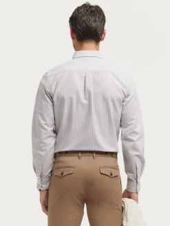 Alvaro Moreno Oxford|CAMISA OXFORD CLUB Beige