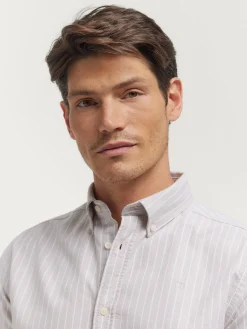 Alvaro Moreno Oxford|CAMISA OXFORD CLUB Beige