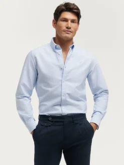 Alvaro Moreno Oxford|CAMISA OXFORD CLUB Celeste