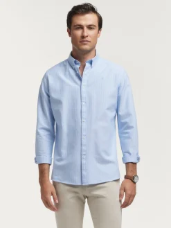 Alvaro Moreno Oxford|CAMISA OXFORD DIPLO Celeste