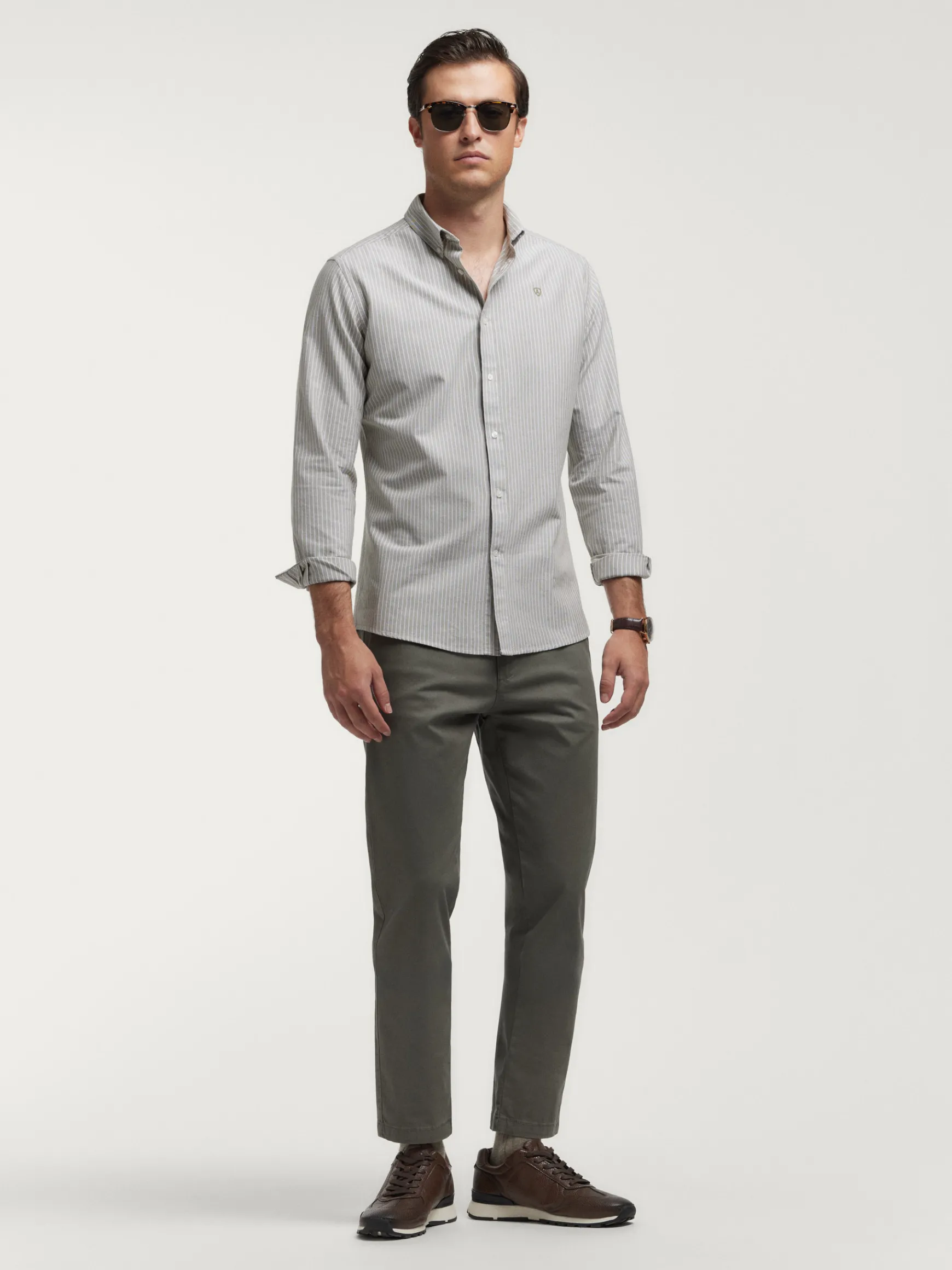 Alvaro Moreno Oxford|CAMISA OXFORD DIPLO Verde