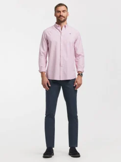 Alvaro Moreno Oxford|CAMISA OXFORD FANCY STR Rojo
