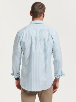 Alvaro Moreno Oxford|CAMISA OXFORD FANCY STR Verde