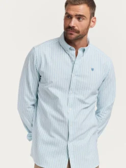 Alvaro Moreno Oxford|CAMISA OXFORD FANCY STR Verde