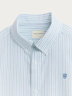 Alvaro Moreno Oxford|CAMISA OXFORD FANCY STR Verde