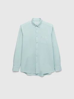 Alvaro Moreno Oxford|CAMISA OXFORD POCKET DYE Verde Agua