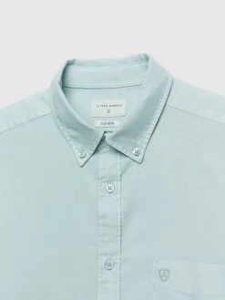 Alvaro Moreno Oxford|CAMISA OXFORD POCKET DYE Verde Agua