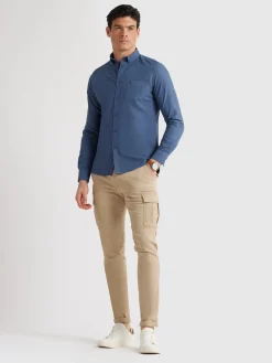 Alvaro Moreno Oxford|CAMISA OXFORD POCKET DYE Azul