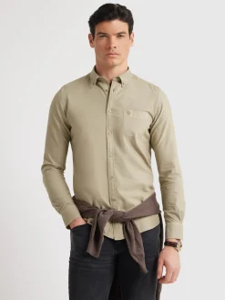 Alvaro Moreno Oxford|CAMISA OXFORD POCKET DYE Verde