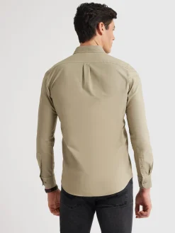 Alvaro Moreno Oxford|CAMISA OXFORD POCKET DYE Verde
