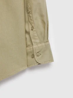 Alvaro Moreno Oxford|CAMISA OXFORD POCKET DYE Verde