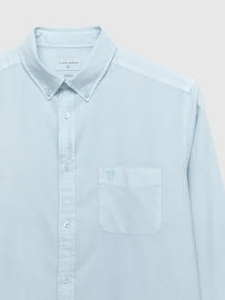 Alvaro Moreno Oxford|CAMISA OXFORD POCKET DYE Celeste