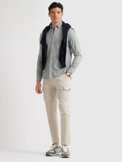 Alvaro Moreno Oxford|CAMISA OXFORD POCKET DYE Gris