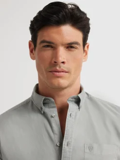 Alvaro Moreno Oxford|CAMISA OXFORD POCKET DYE Gris