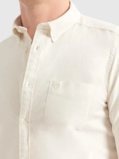 Alvaro Moreno Oxford|CAMISA OXFORD POCKET DYE Crudo
