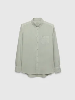 Alvaro Moreno Oxford|CAMISA OXFORD POCKET DYE Verde