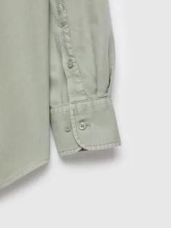 Alvaro Moreno Oxford|CAMISA OXFORD POCKET DYE Verde