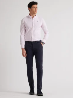 Alvaro Moreno Oxford|CAMISA OXFORD RAYAS BASIC Rosa