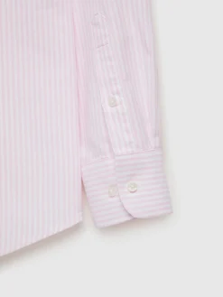 Alvaro Moreno Oxford|CAMISA OXFORD RAYAS BASIC Rosa