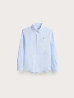 Alvaro Moreno Camisas|CAMISA OXFORD RAYAS KIDS Celeste