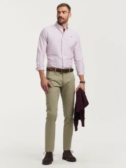 Alvaro Moreno Oxford|CAMISA OXFORD REGENT Burdeos