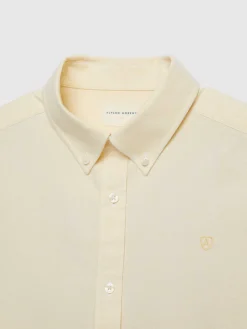 Alvaro Moreno Oxford|CAMISA OXFORD SOLID Amarillo