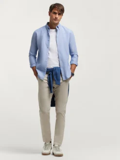 Alvaro Moreno Oxford|CAMISA OXFORD SOLID Azul