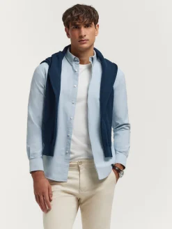Alvaro Moreno Oxford|CAMISA OXFORD SOLID Azul