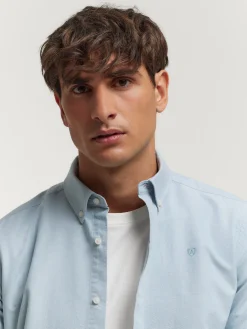 Alvaro Moreno Oxford|CAMISA OXFORD SOLID Azul