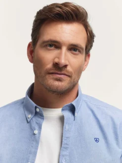 Alvaro Moreno Oxford|CAMISA OXFORD SOLID Azul