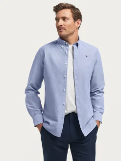 Alvaro Moreno Oxford|CAMISA OXFORD SOLID Azul