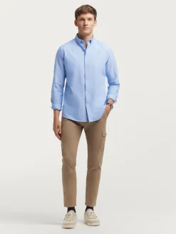 Alvaro Moreno Oxford|CAMISA OXFORD SOLID Azul