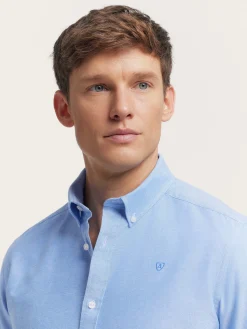 Alvaro Moreno Oxford|CAMISA OXFORD SOLID Azul