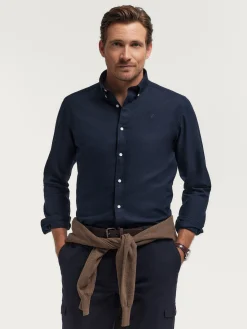 Alvaro Moreno Oxford|CAMISA OXFORD SOLID Azul Marino
