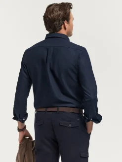 Alvaro Moreno Oxford|CAMISA OXFORD SOLID Azul Marino