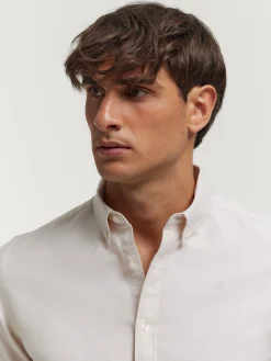 Alvaro Moreno Oxford|CAMISA OXFORD SOLID Beige