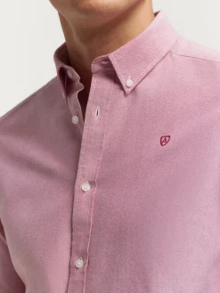Alvaro Moreno Oxford|CAMISA OXFORD SOLID Burdeos