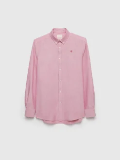 Alvaro Moreno Oxford|CAMISA OXFORD SOLID Burdeos
