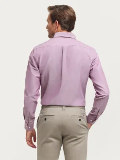 Alvaro Moreno Oxford|CAMISA OXFORD SOLID Burdeos