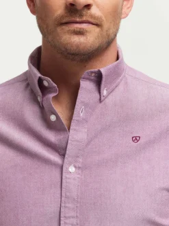 Alvaro Moreno Oxford|CAMISA OXFORD SOLID Burdeos