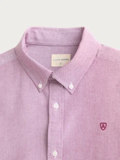Alvaro Moreno Oxford|CAMISA OXFORD SOLID Burdeos