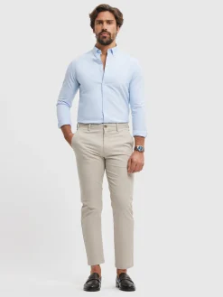 Alvaro Moreno Oxford|CAMISA OXFORD SOLID Celeste